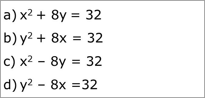 If (0,4) and (0,2) are respectively the vertex and focus of a parabola, then its equation is